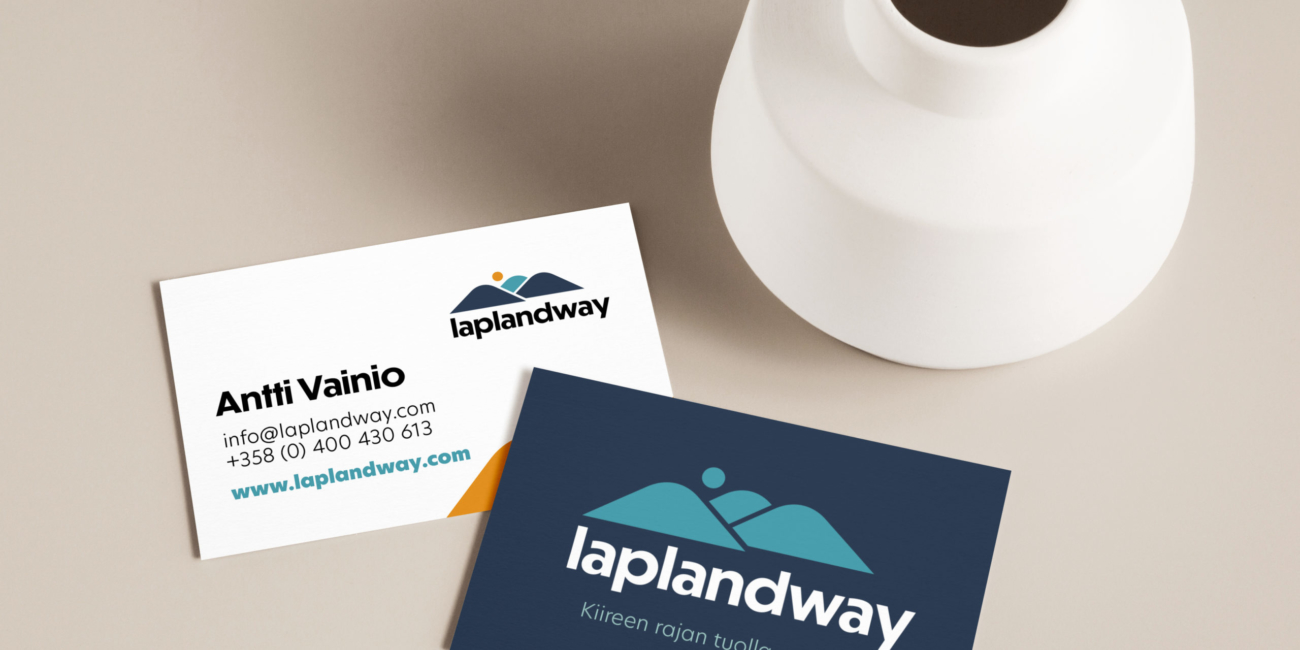 yritysilme käyntikortti suunnittelu laplandway graafinen suunnittelu
