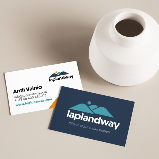 yritysilme käyntikortti suunnittelu laplandway graafinen suunnittelu
