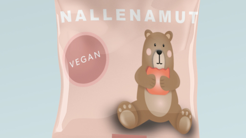 pakkauskuvitus nallenamut